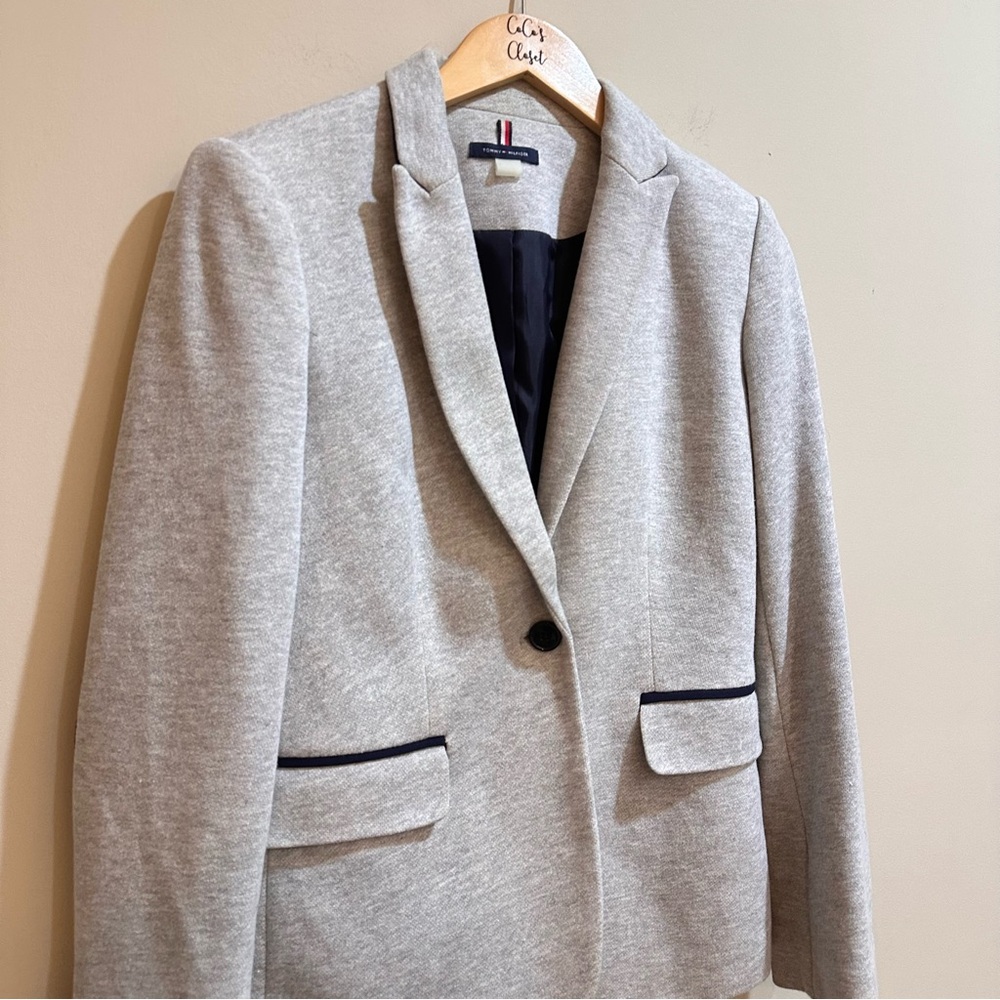 Women’s Knit Tommy Hilfiger Blazer - Picture 5 of 10